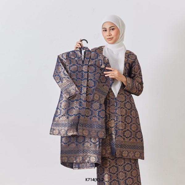 Kebarung Fateema Kids in Dark Blue (K714(K)-2)