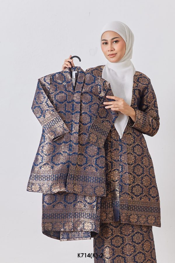 Kebarung Fateema Kids in Dark Blue (K714(K)-2)