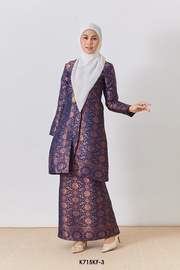 Kebarung Fateema in Dark Blue (K715KF-3)