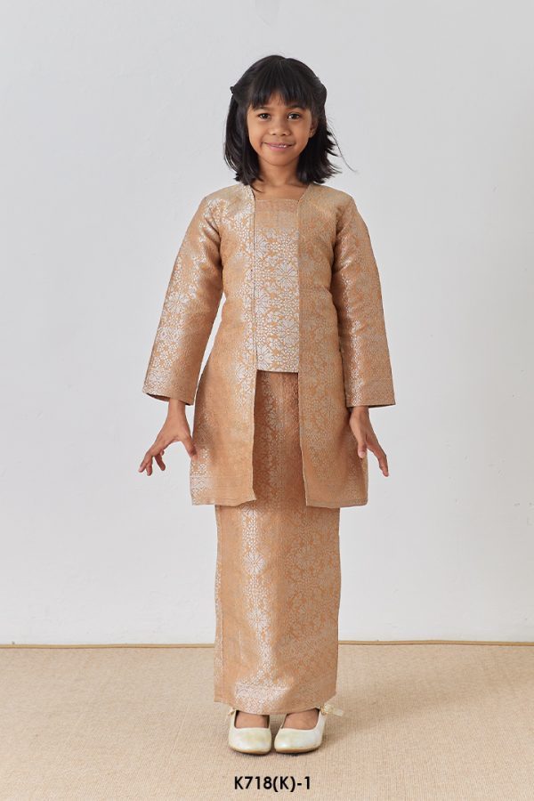 Kebaya Wilda Kids in Rustic Orange (K718(K)-1)