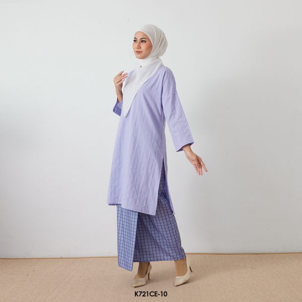 Cassie Kurung in Lilac (K721CE-10) - Image 3