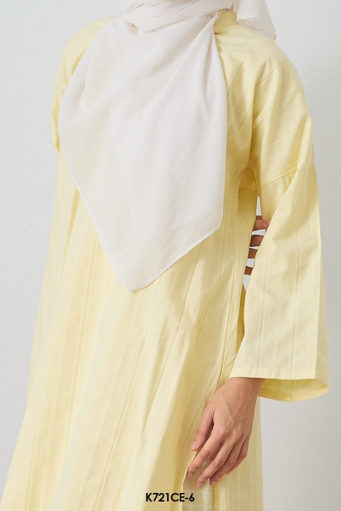 Cassie Kurung in Pastel Yellow (K721CE-6)