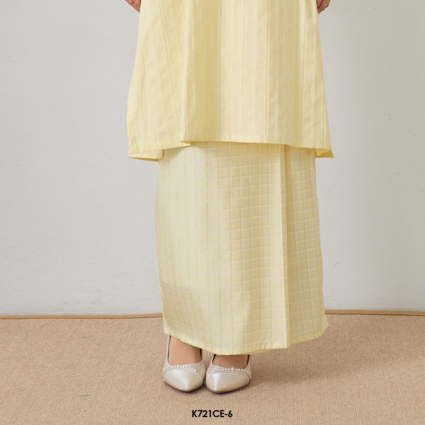 Cassie Kurung in Pastel Yellow (K721CE-6) - Image 4