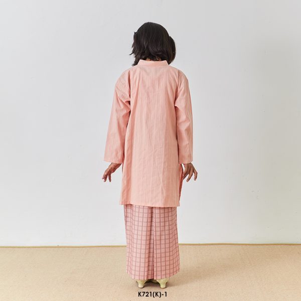 Cassie Kurung Kids in Salmon (K721(K)-1) - Image 4