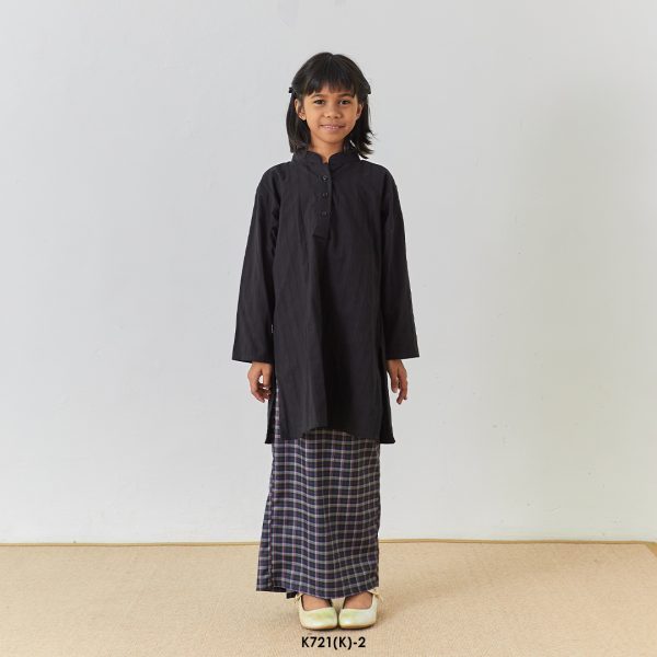 Cassie Kurung Kids in Black (K721(K)-2)