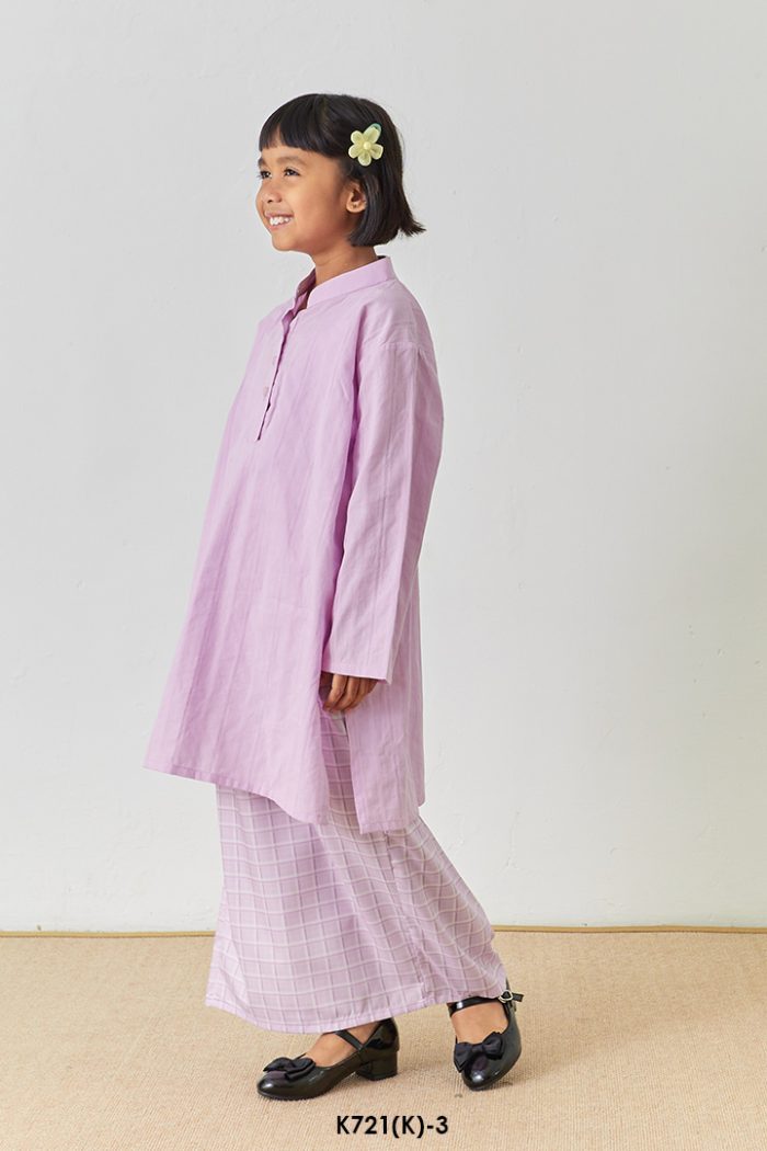 Cassie Kurung Kids in Light Lilac (K721(K)-3)