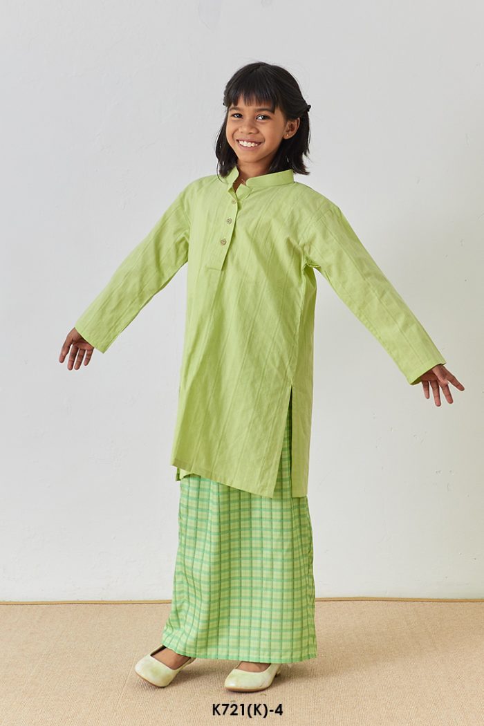 Cassie Kurung Kids in Green Tea (K721(K)-4)