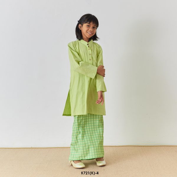 Cassie Kurung Kids in Green Tea (K721(K)-4) - Image 3