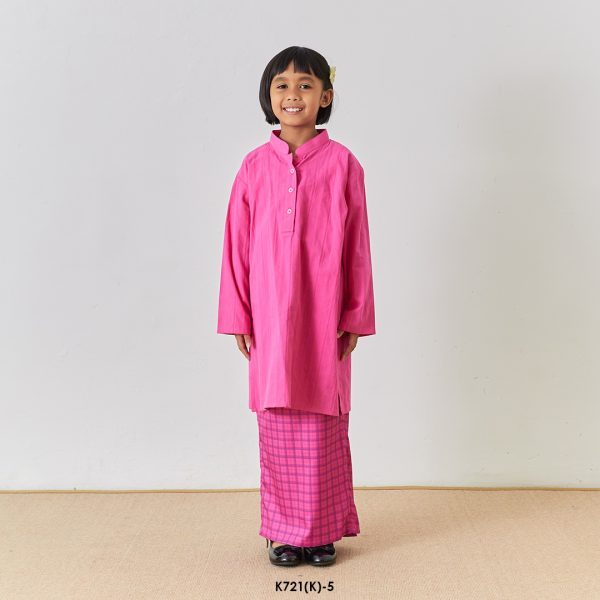 Cassie Kurung Kids in Hot Pink (K721(K)-5)