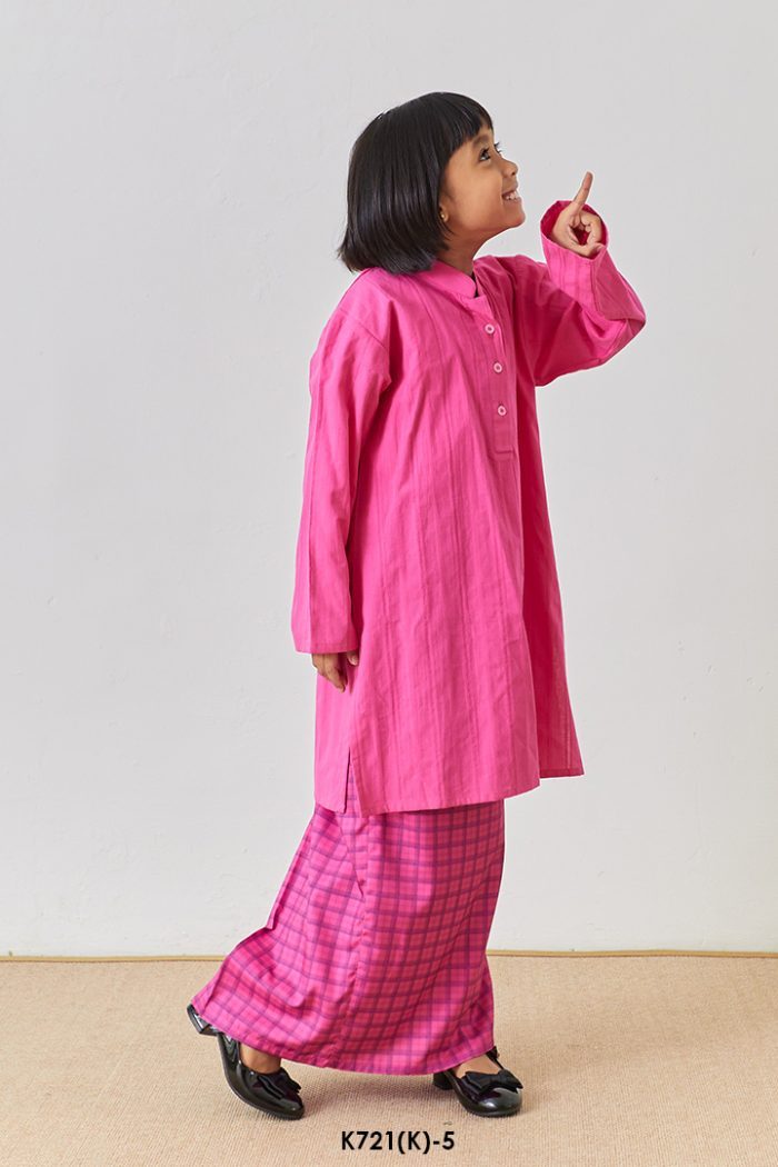 Cassie Kurung Kids in Hot Pink (K721(K)-5)