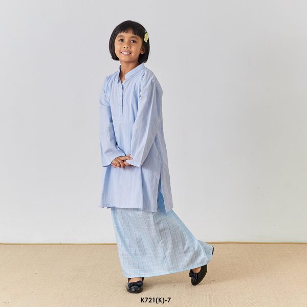 Cassie Kurung Kids in Baby Blue (K721(K)-7) - Image 2