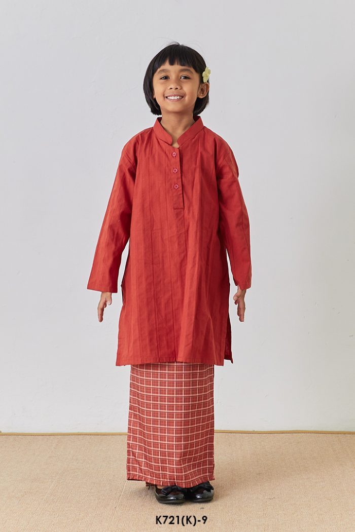 Cassie Kurung Kids in Red (K721(K)-9)