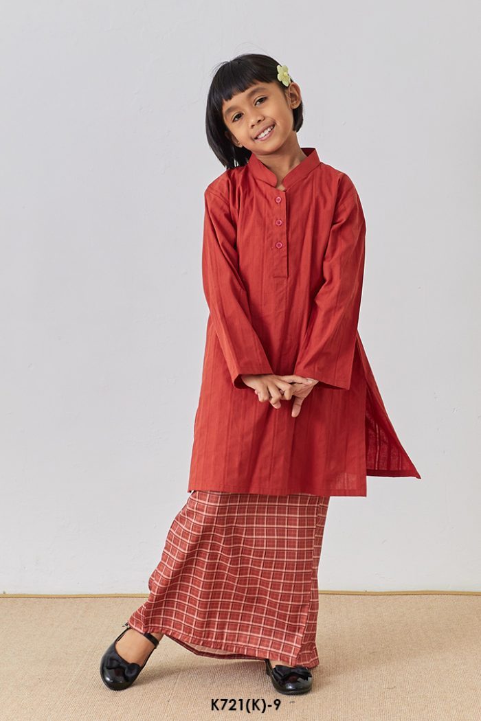 Cassie Kurung Kids in Red (K721(K)-9)