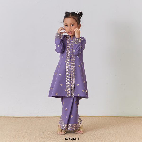 Kebarung Kalthom Glitter Kids in Dusty Purple (K736(K)-1) - Image 3