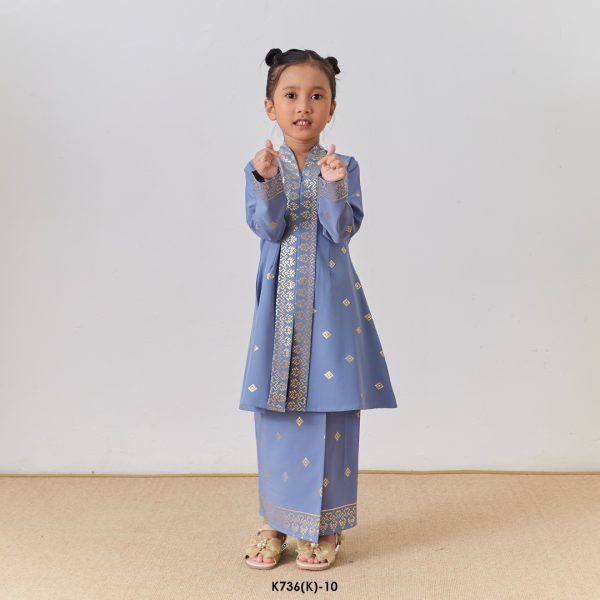 Kebarung Kalthom Glitter Kids in Steel Blue (K736(K)-10) - Image 3