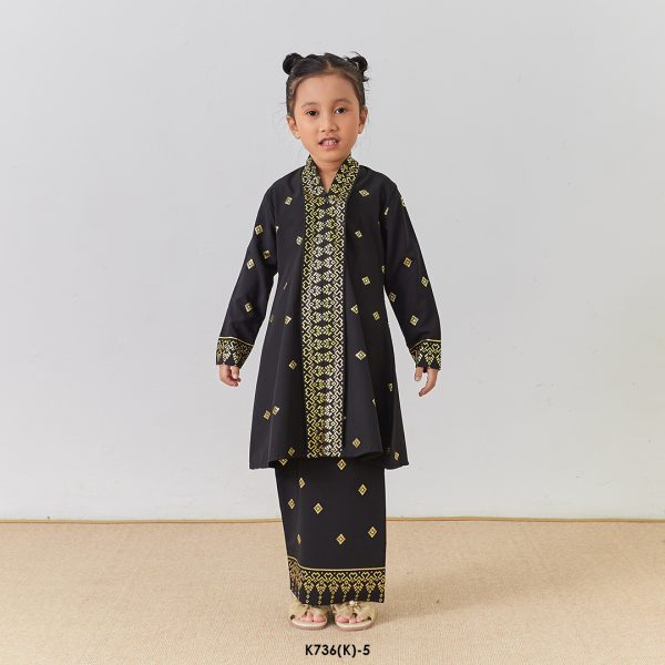 Kebarung Kalthom Glitter Kids in Black (K736(K)-5)