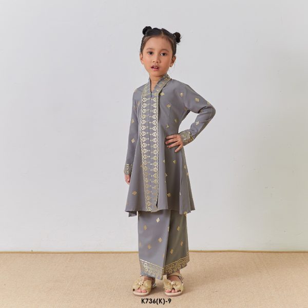 Kebarung Kalthom Glitter Kids in Grey (K736(K)-9) - Image 2