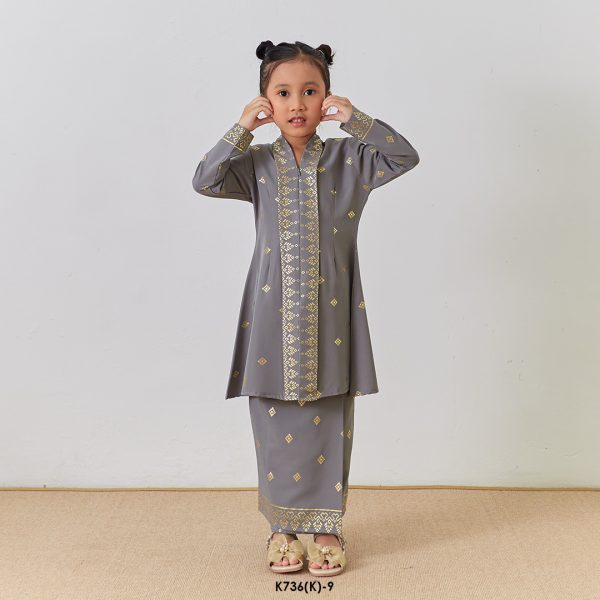 Kebarung Kalthom Glitter Kids in Grey (K736(K)-9) - Image 3