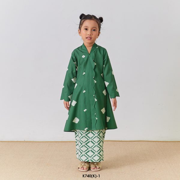 Kebarung Anggerik Kids in Hunter Green (K740(K)-1)