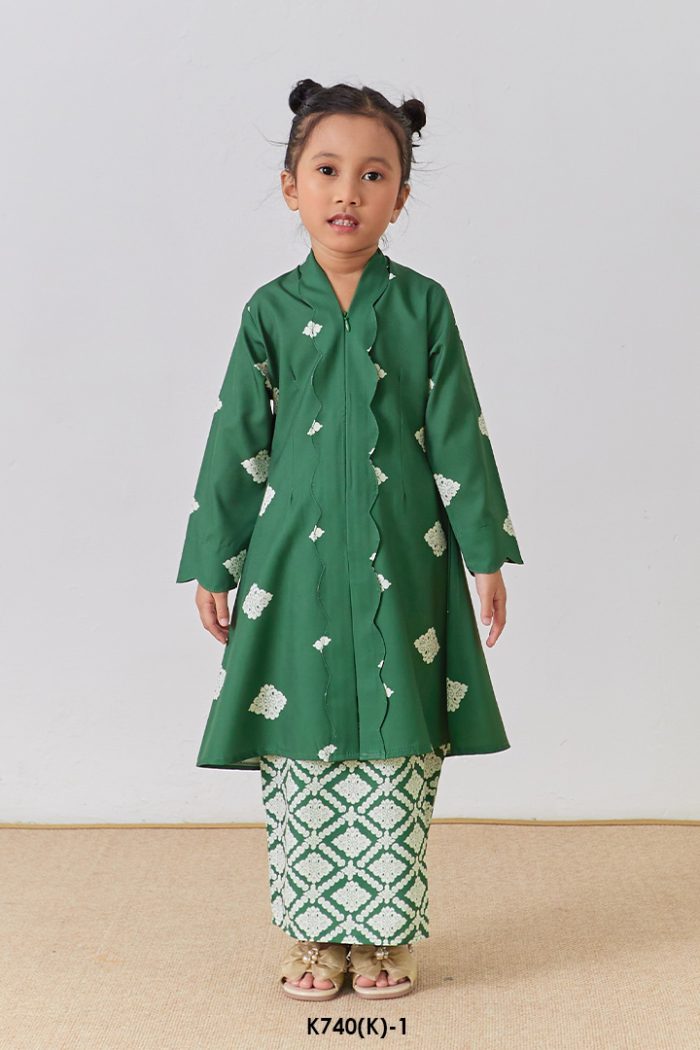 Kebarung Anggerik Kids in Hunter Green (K740(K)-1)
