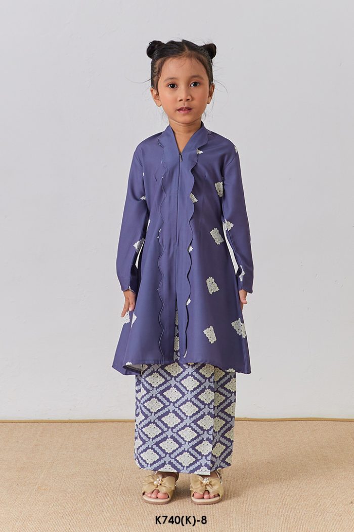 Kebarung Anggerik Kids in Faded Purple (K740(K)-8)