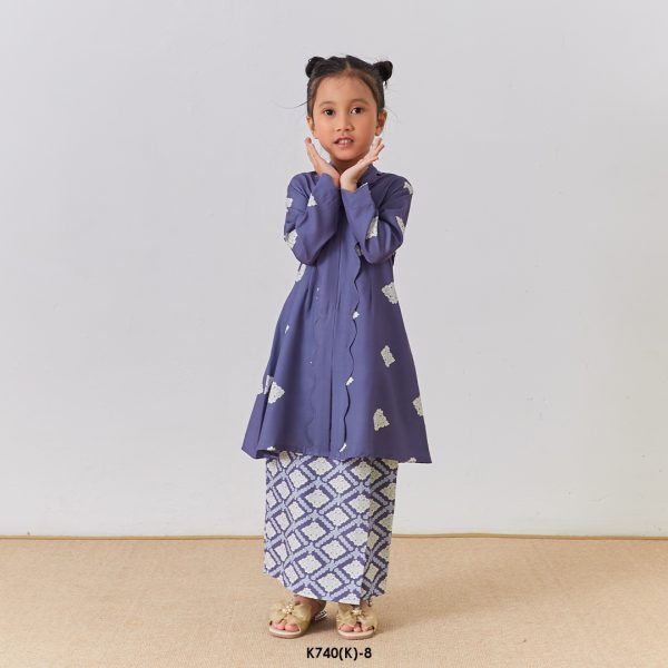 Kebarung Anggerik Kids in Faded Purple (K740(K)-8) - Image 3