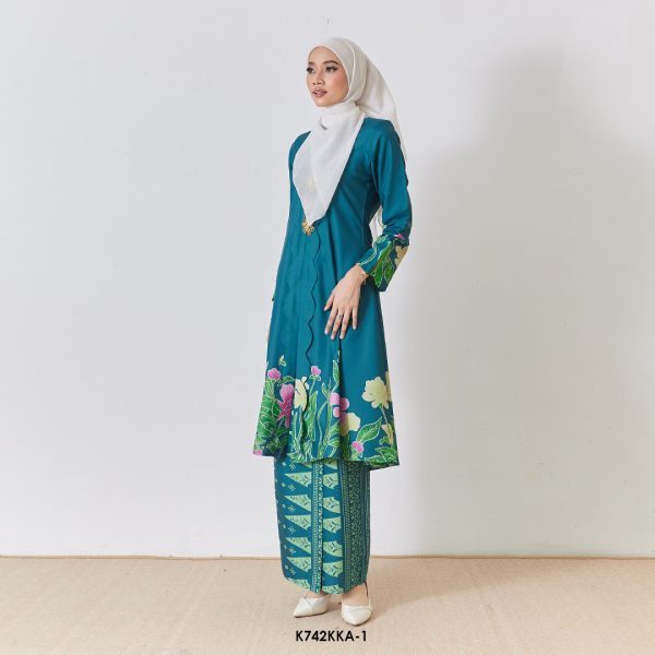 Kebarung Anggerik in Teal Green (K742KKA-1) - Image 3