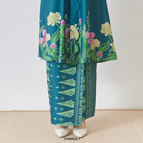 Kebarung Anggerik in Teal Green (K742KKA-1) - Image 4