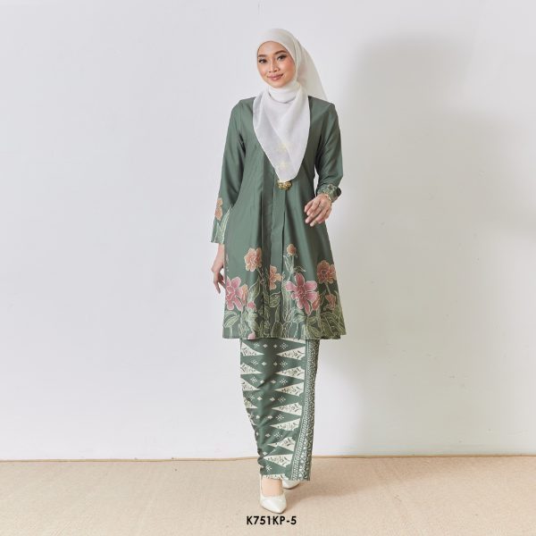 Kebarung Kalthom Petite Eksklusif in Juniper Green (K751KP-5)