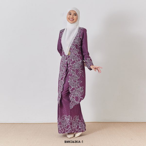 Kebaya Anggun 2.0 in Mangosteen (BMK363KA-1) - Image 2