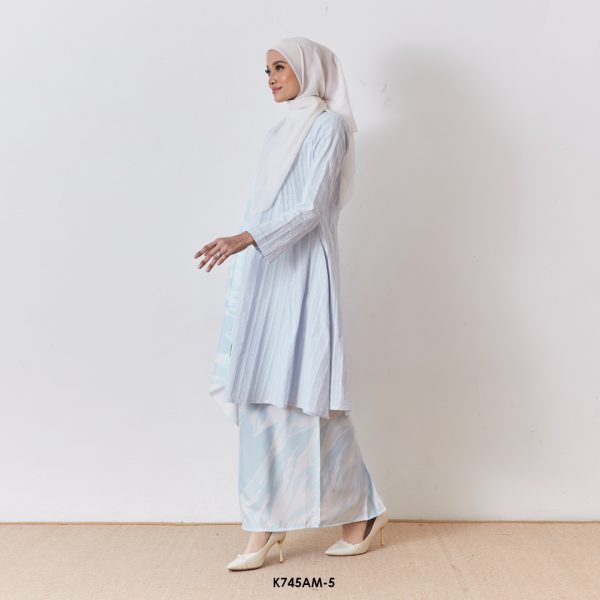 Ameera Kurung With Shawl in Ice Cube (K745AM-5) - Image 2