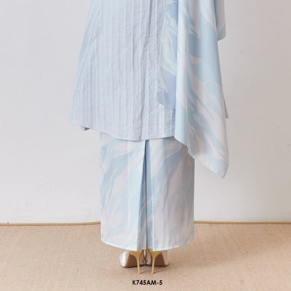 Ameera Kurung With Shawl in Ice Cube (K745AM-5) - Image 4