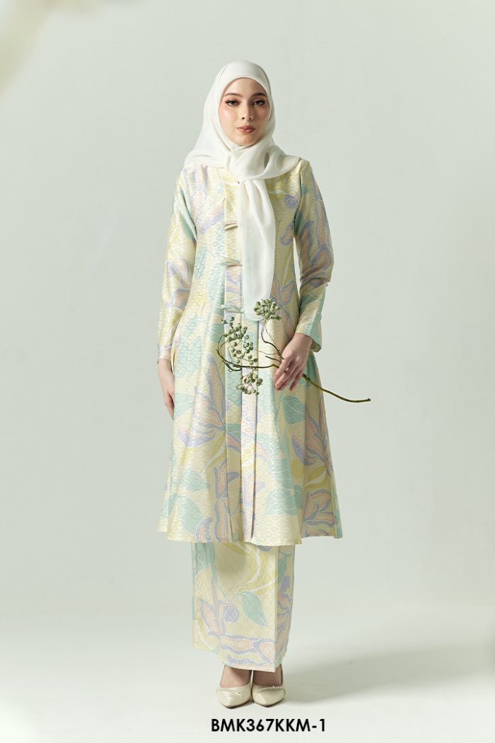 Kebarung Batiq Mia 3.0 Ribbon in Pale Yellow (BMK367KKM-1)