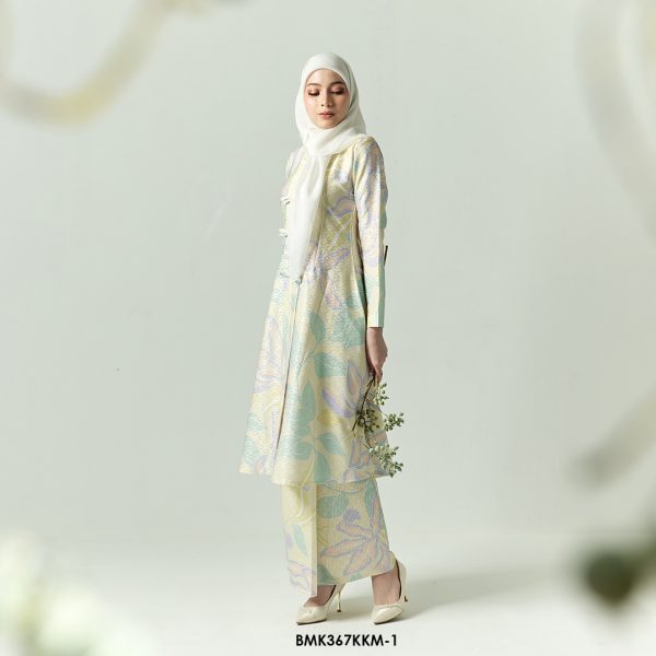 Kebarung Batiq Mia 3.0 Ribbon in Pale Yellow (BMK367KKM-1) - Image 2