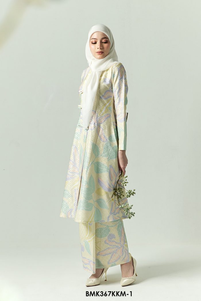 Kebarung Batiq Mia 3.0 Ribbon in Pale Yellow (BMK367KKM-1)