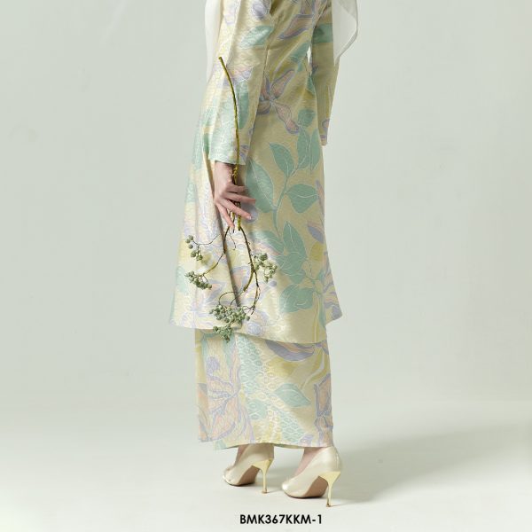 Kebarung Batiq Mia 3.0 Ribbon in Pale Yellow (BMK367KKM-1) - Image 4