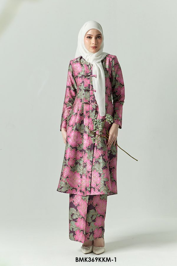 Kebarung Batiq Mia 3.0 Ribbon in Dark Magenta (BMK369KKM-1)
