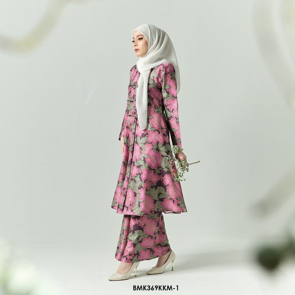 Kebarung Batiq Mia 3.0 Ribbon in Dark Magenta (BMK369KKM-1) - Image 2