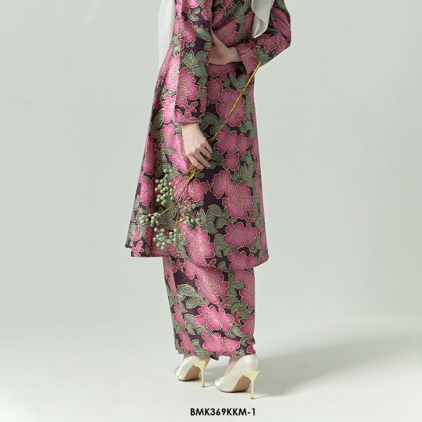 Kebarung Batiq Mia 3.0 Ribbon in Dark Magenta (BMK369KKM-1) - Image 3