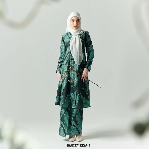 Kebarung Batiq Mia 3.0 Ribbon in Emerald (BMK371KKM-1)