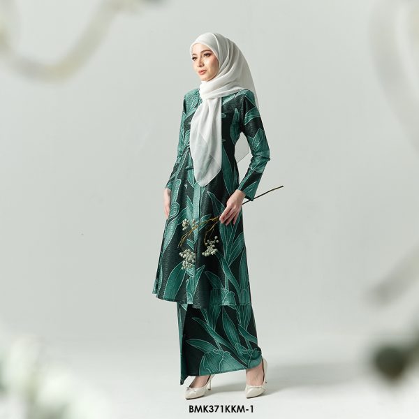 Kebarung Batiq Mia 3.0 Ribbon in Emerald (BMK371KKM-1) - Image 2