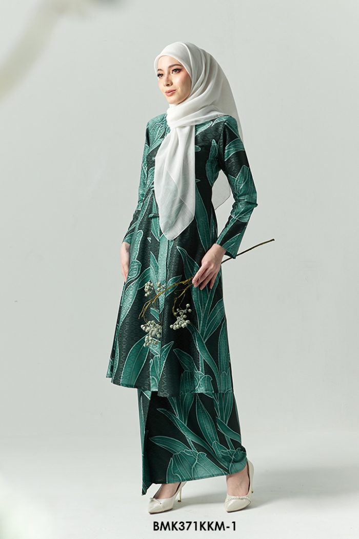 Kebarung Batiq Mia 3.0 Ribbon in Emerald (BMK371KKM-1)