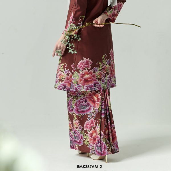Ameera Kurung in Burnt Umber (BMK387AM-2) - Image 3