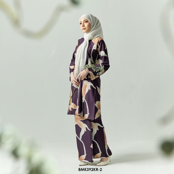 Riau Kurung in Eggplant Purple (BMK392KR-2) - Image 2