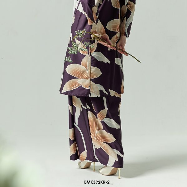 Riau Kurung in Eggplant Purple (BMK392KR-2) - Image 4