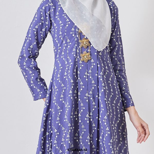 Kebarung Kalthom Sulam in Indigo (K703KKM-12) - Image 3