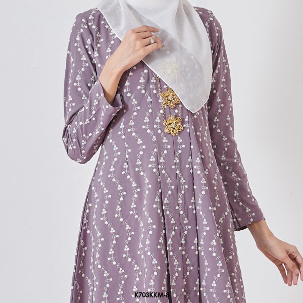 Kebarung Kalthom Sulam in Mauve Purple (K703KKM-8) - Image 3