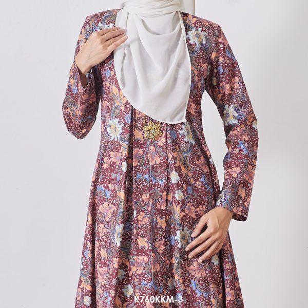Kebarung Kalthom in Vintage Maroon (K760KKM-3) - Image 3