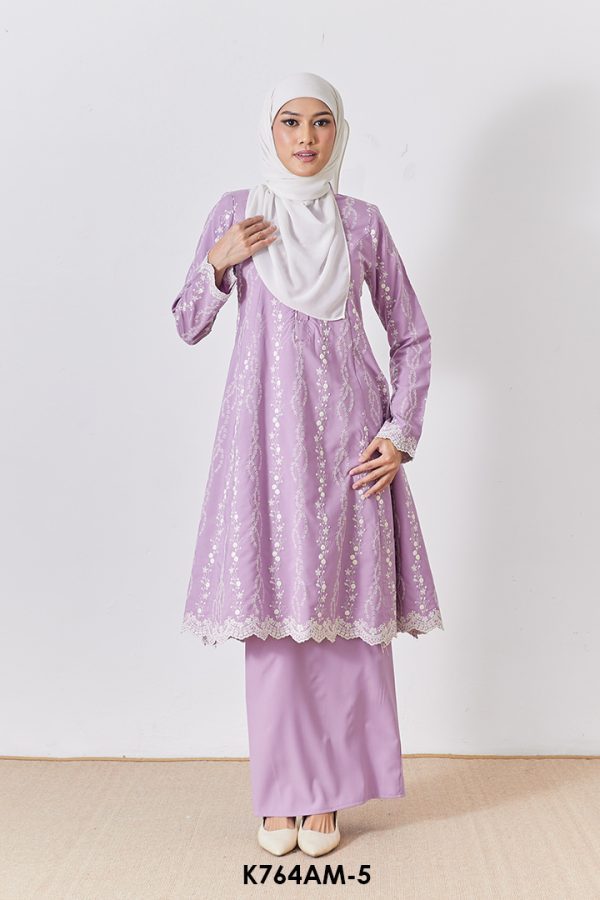 Ameera Kurung in Heather (K764AM-5)