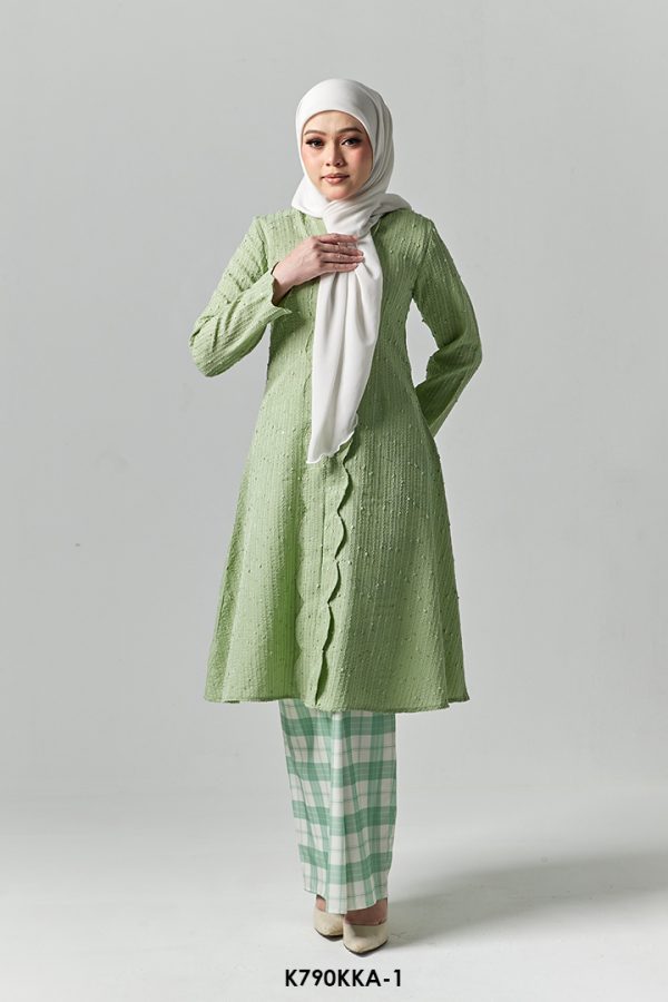 Kebarung Anggerik in Asparagus Green (K790KKA-1)